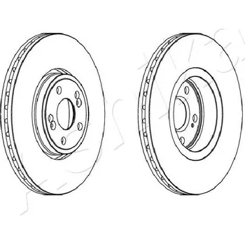 Brzdový kotouč Brzdový kotouč ASHIKA 60-00-0704