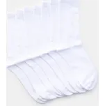 Sinsay - žebrované ponožky 7 pack - bílá