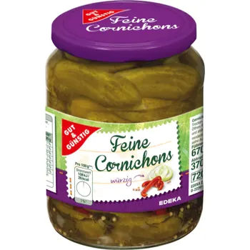 G&G Nakládané okurky "cornichons" 670g
