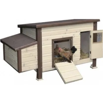 kurník Albert Kerbl Vyhřívaný dřevěný kurník MALAGA 1460 x 740 x 820 milimetrů