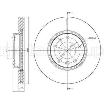 Brzdový kotouč Brzdový kotouč METELLI 23-0794C