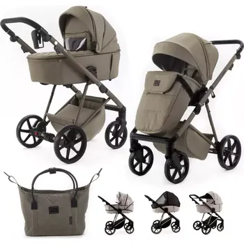 Kočárek ADAMEX Kočárek kombinovaný Delta Natura Natura Taupe