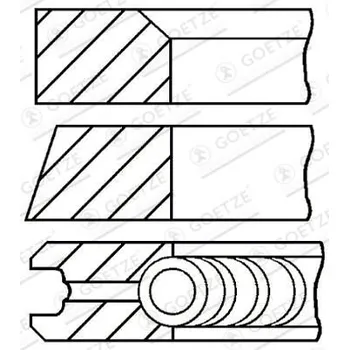 Auto-moto Sada pístních kroužků GOETZE ENGINE 08-440800-00