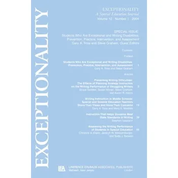 Kniha Students Who Are Exceptional and Writing Disabilities