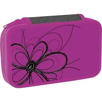 Penál Y-Školní penál dvoupatrový Violet