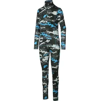 Dámské termo spodní prádlo Rehall Annika dámský set spodního prádla, AOP Olive Blue M