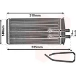 VAN WEZEL Výměník tepla, vnitřní vytápění 76006016