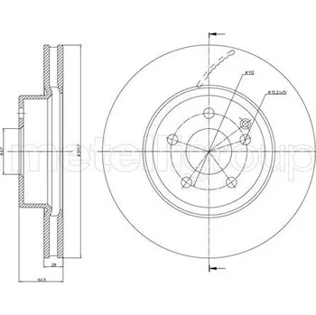 Brzdový kotouč Brzdový kotouč METELLI 23-0602C