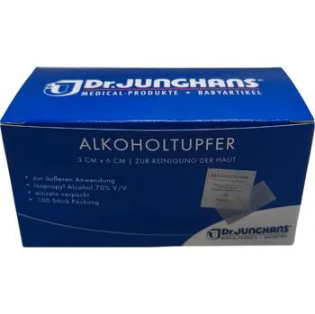 Dezinfekce Dr. JUNGHANS Alkoholové dezinfekční ubrousky 3x6 cm - 100ks
