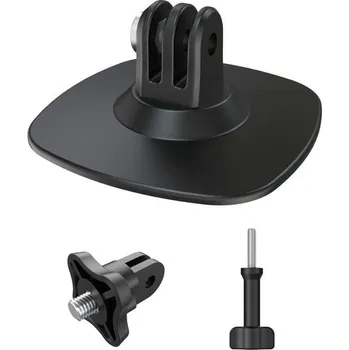 Příslušenství pro videokameru Flexible Helmet Mount – Lepicí zakřivená základna pro akční kamery (6,5 × 6,5 cm)