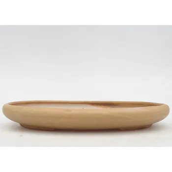Květináč Keramická bonsai miska 22 x 17 x 3 cm béžová