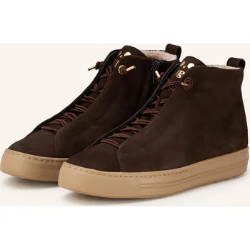 Dámská obuv Paul Green Dámské Vysoké Sneakersy, tmavě hnědá, 35,5