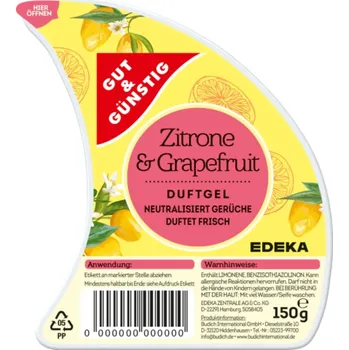 Osvěžovač vzduchu G&G Voňavý gel s letní vůní citrónu a Grapefruitu 150g