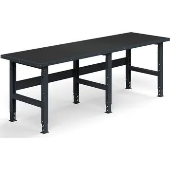 Dílenský stůl Dílenský stůl TRUST, 2500x760mm, 300 kg, s ochrannou podložkou