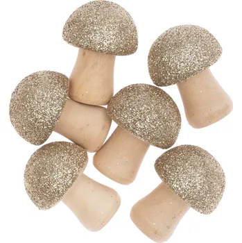 Vodová barva 3D dřevěný HŘÍBEČEK, 6ks v balení