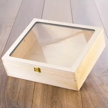 Dárkový potravinový koš Krabice na Dárkový Set Contraband MAXI se Sklem 36x30 cm Standardní víko