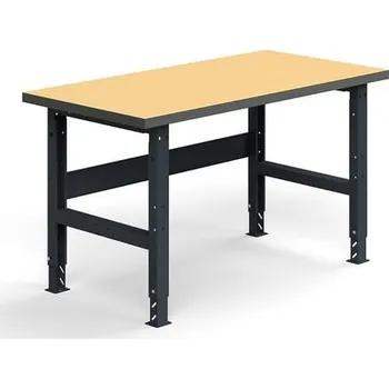 Dílenský stůl Dílenský stůl TRUST, 1500x760 mm, 300 kg, tvrzená deska