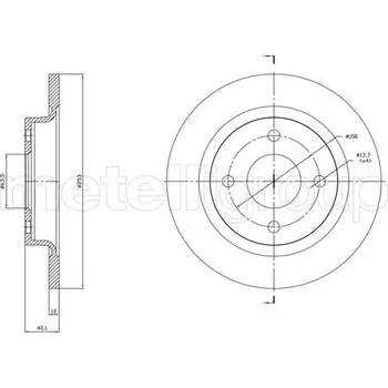 Brzdový kotouč Brzdový kotouč METELLI 23-1846C