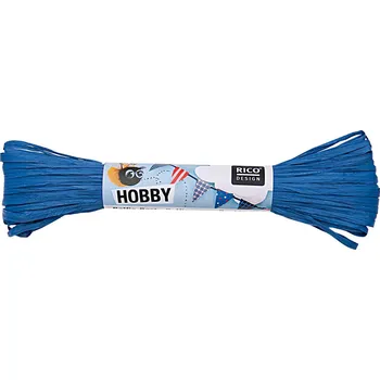 Raffia matná 30 metrů - modrá