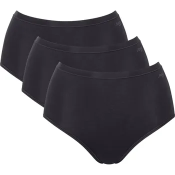 Kalhotky Dámské kalhotky SLOGGI GO DAILY COTTON HIGHWAIST 3P BLACK L 0