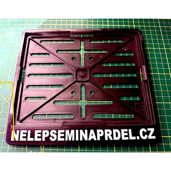 Držák SPZ Podložka pod SPZ - NELEPSEMINAPRDEL.cz - černá MOTO