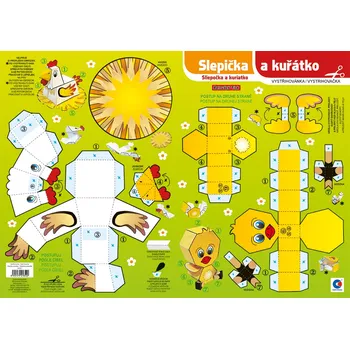 Hračka Vystřihovánka - Slepička a kuřátko