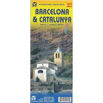 ITMB Publishing plán Barcelona 1:12,5 t. / Catalunya 1:900 t. voděodolná