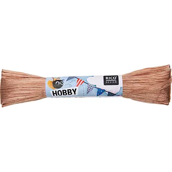 Raffie lesklá 30 metrů - hnědá