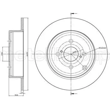 Brzdový kotouč Brzdový kotouč METELLI 23-0635C