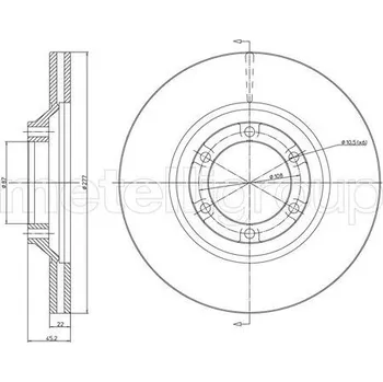 Brzdový kotouč Brzdový kotouč METELLI 23-1745C