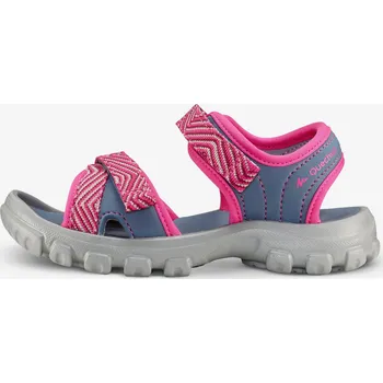 Chlapecké sandály QUECHUA Dětské turistické sandály MH 100 modro-růžové 26/27 MODRÁ|RŮŽOVÁ|ŠEDÁ