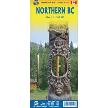 ITMB Publishing mapa British Columbia Northern 1:900 t.
