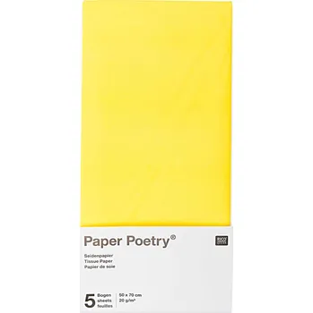 Výtvarná sada Hedvábný papír 50x70cm, 5ks, žlutý
