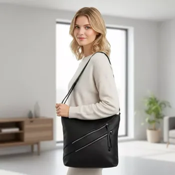 Kabelka Černá kabelka Bella Belly L4915