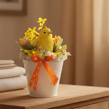 Velikonoční dekorace Velikonoční aranžmá – Jarní kuřátko