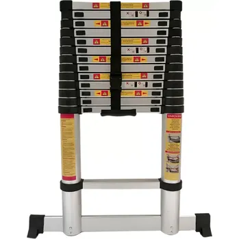 Žebřík Teleskopický hliníkový žebřík RONO LUX 4,1 m (Teleskopický žebřík)