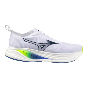 Pánská běžecká obuv MIZUNO Neo Zen 2 Men / White / Estate Blue / Lightning Yellow 13 UK - 13 UK - 48,5 EUR - 32 cm