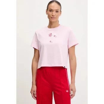 Pánské tričko Bavlněné tričko adidas W MINI JV6088 růžová 03X, vel. S
