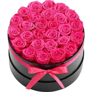 umělá květina Vevor Věčné růže v krabičce 27 ks červené