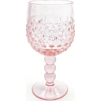 Sklenice Sklenice 0,25l - Hobnail - Ananas - růžová | 128734