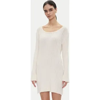 Dámské šaty PINKO Úpletové šaty 105301 A2N7 Écru Regular Fit XS