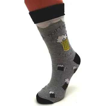 Dámské ponožky Veselé ponožky šedo-černé vel. 39 - 46 vel. 39 - 42