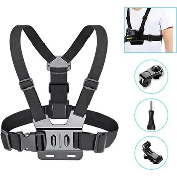Příslušenství pro videokameru Action Camera Chest Strap Pro – Hrudní držák na kameru a mobil s 1/4" adaptérem