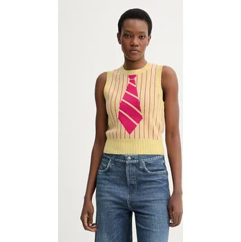 Dámská vesta Vesta s přídavkem vlny Kenzo FG52TO6243DH žlutá 11X, vel. S
