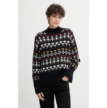 Dámský svetr Svetr s příměsí vlny Barbour LKN1557 námořnická modř 59A, vel. S