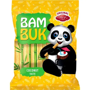 Trubičky s kokosovou příchutí Bam-Buk 200 g AVK