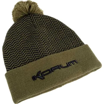Čepice Korum Thermal Beanie Hat Black/Olive