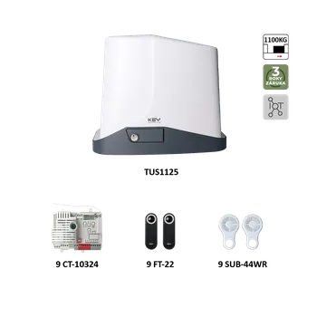 Pohon brány 900KTUS11324KS TURBO S KIT pro posuvné brány do 1100 kg, 24 V