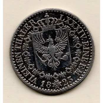 Fridrich Vilém III. – 1/6 tolaru 1823 A, Berlín Prusko 5,3 g