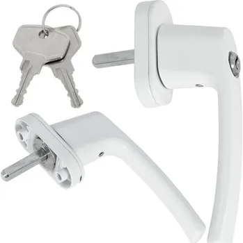 Okenní klika Okenní klika se zámkem, hliníková - GEKO K00215